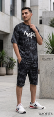 Summer Popular soft china lelin Tracksuit Men Amiri Black