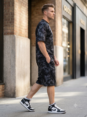 Summer Popular soft china lelin Tracksuit Men Amiri Black