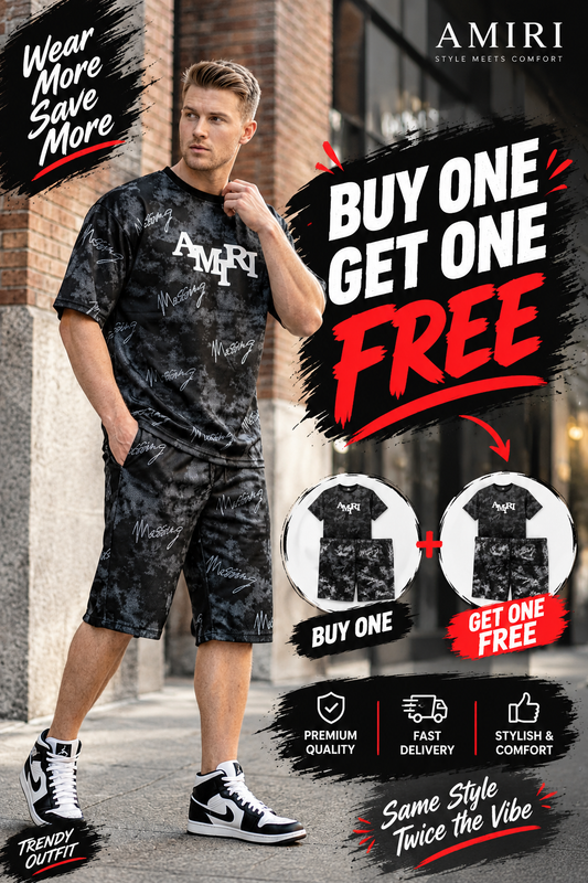 Summer Popular soft amiri short black artical